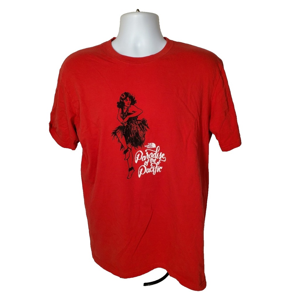 The North Face‎ Mens Medium Red T-Shirt Paradise of the Pacific